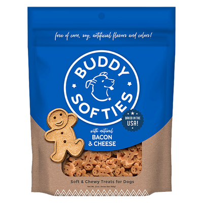 Buddy Biscuits Soft & Chewy Bacon & Cheese Recipe 6-oz, Dog Treat