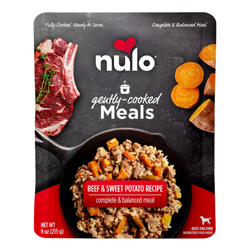 Nulo Gently-Cooked Meals Beef & Seet Potato Recipe, Wet Dog Food, 9-oz