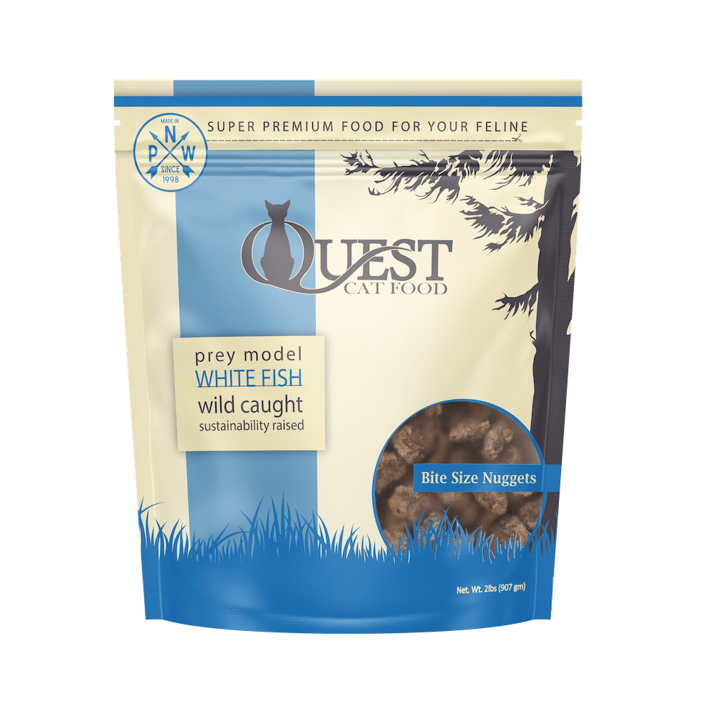 Steve's Quest Whitefish Nuggets 2-lb, Frozen Raw Cat Food
