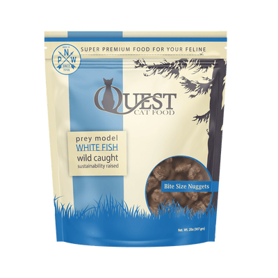 Steve's Quest Whitefish Nuggets 2-lb, Frozen Raw Cat Food