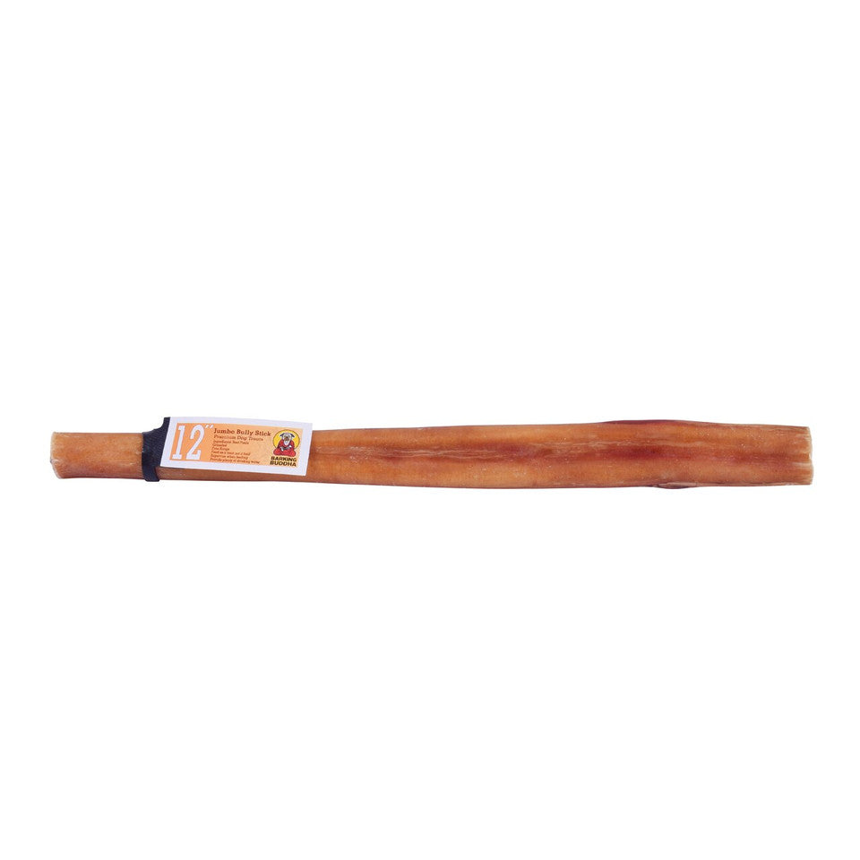 Barking Buddha Jumbo Bully Stick 12-inch, Dog Chew