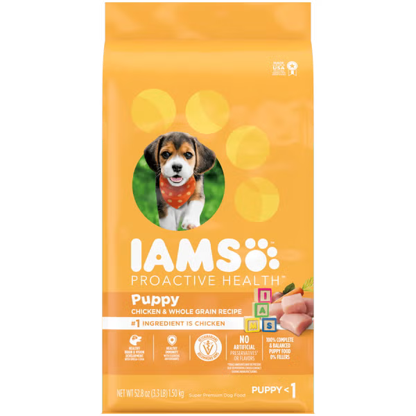 IAMS Smart Puppy with Real Chicken 3.3-lb, Dry Dog Food