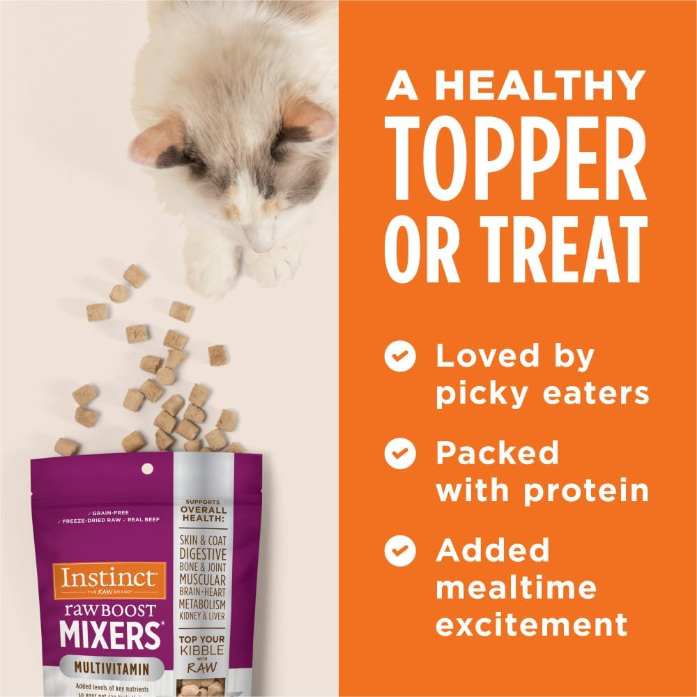 Instinct Raw Boost Mixers Multivitamin for Adults Freeze-Dried 5.5-oz, Cat Food Topper