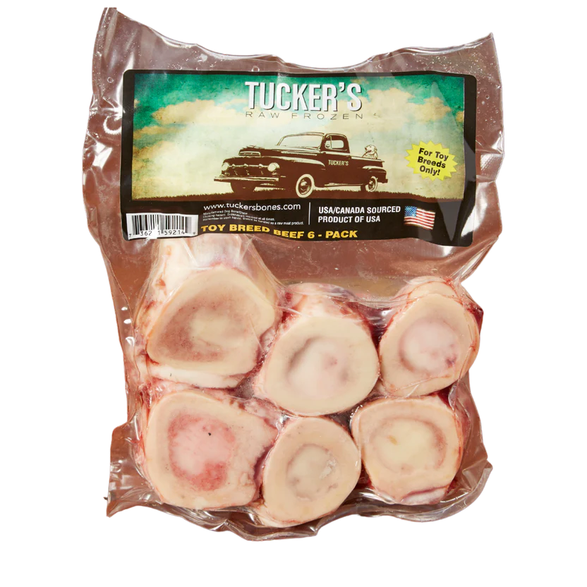 Tucker's Frozen Raw Beef Bones, Frozen Dog Chew, Toy Breed 6-Count