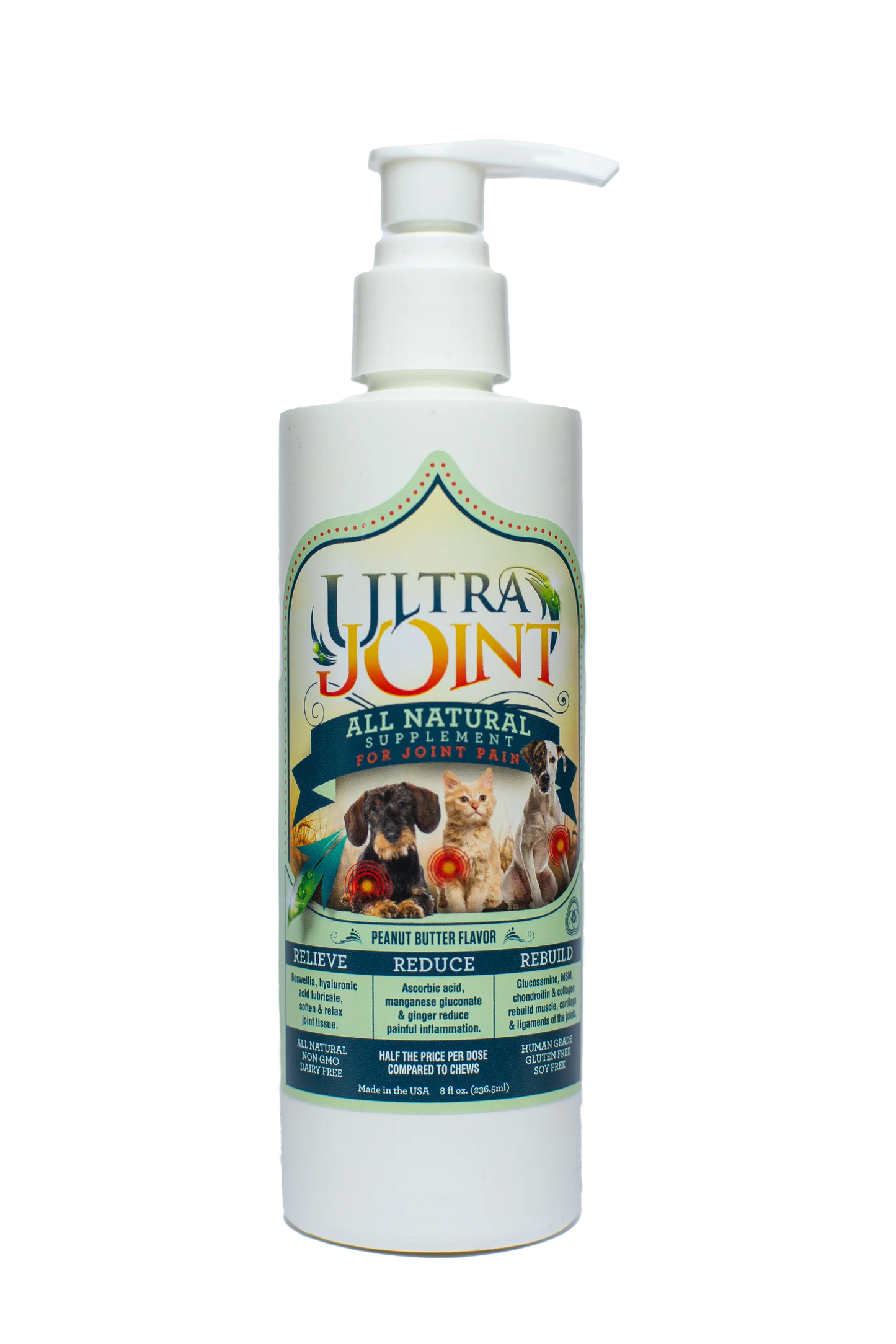 Ultra Oil Joint Supplement for Dogs and Cats, 16-oz Bottle