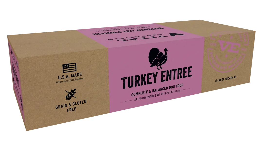 Vital Essentials Turkey Patties Frozen Raw Dog Food