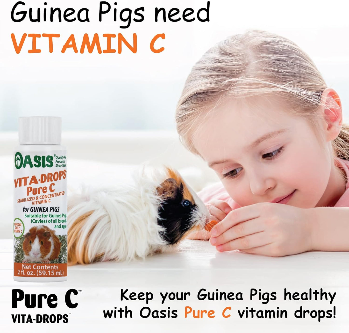 Oasis Vita Drops Vitamin C 2-oz, Guinea Pig Supplement