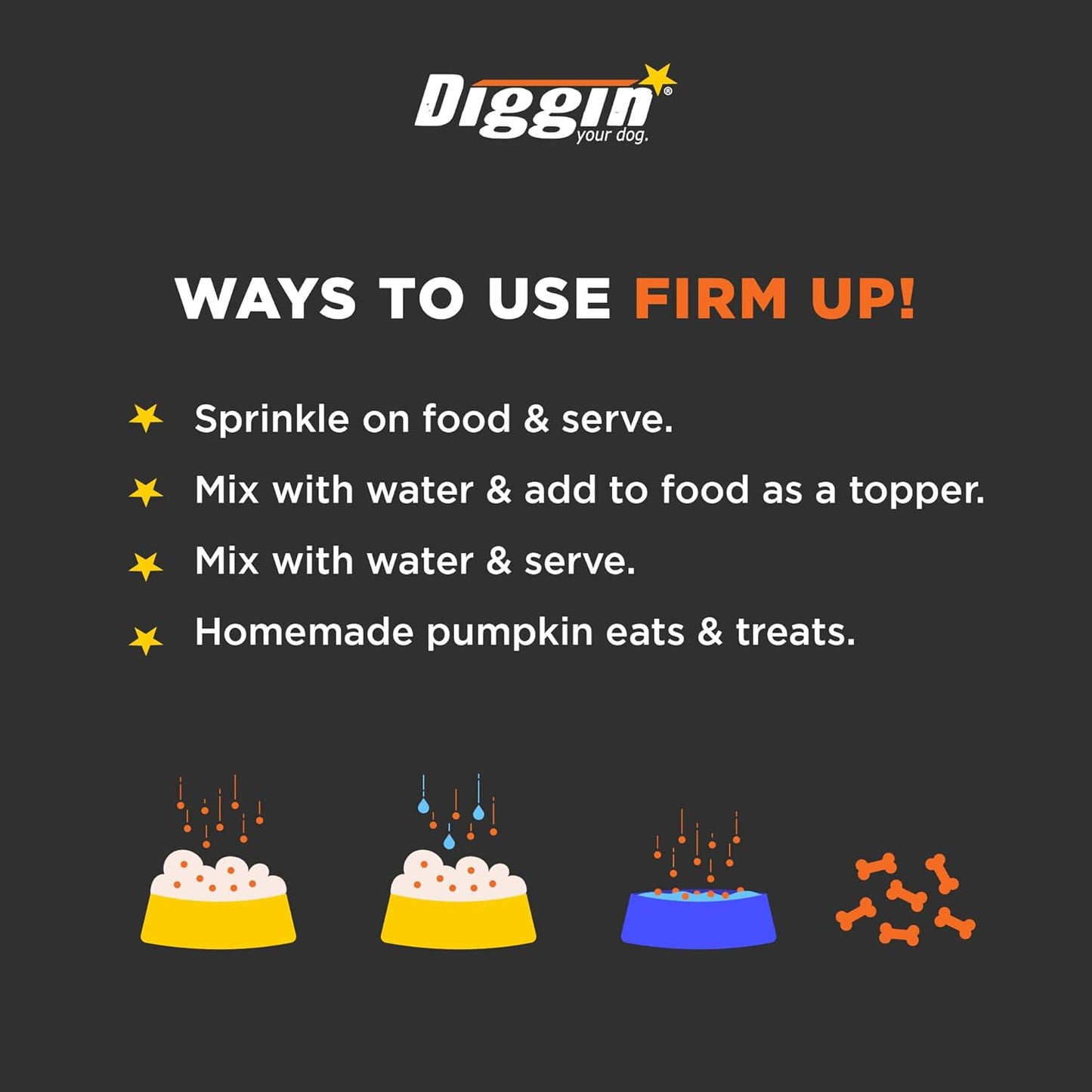Diggin Firm Up Pumpkin 4-oz, Pet Supplement