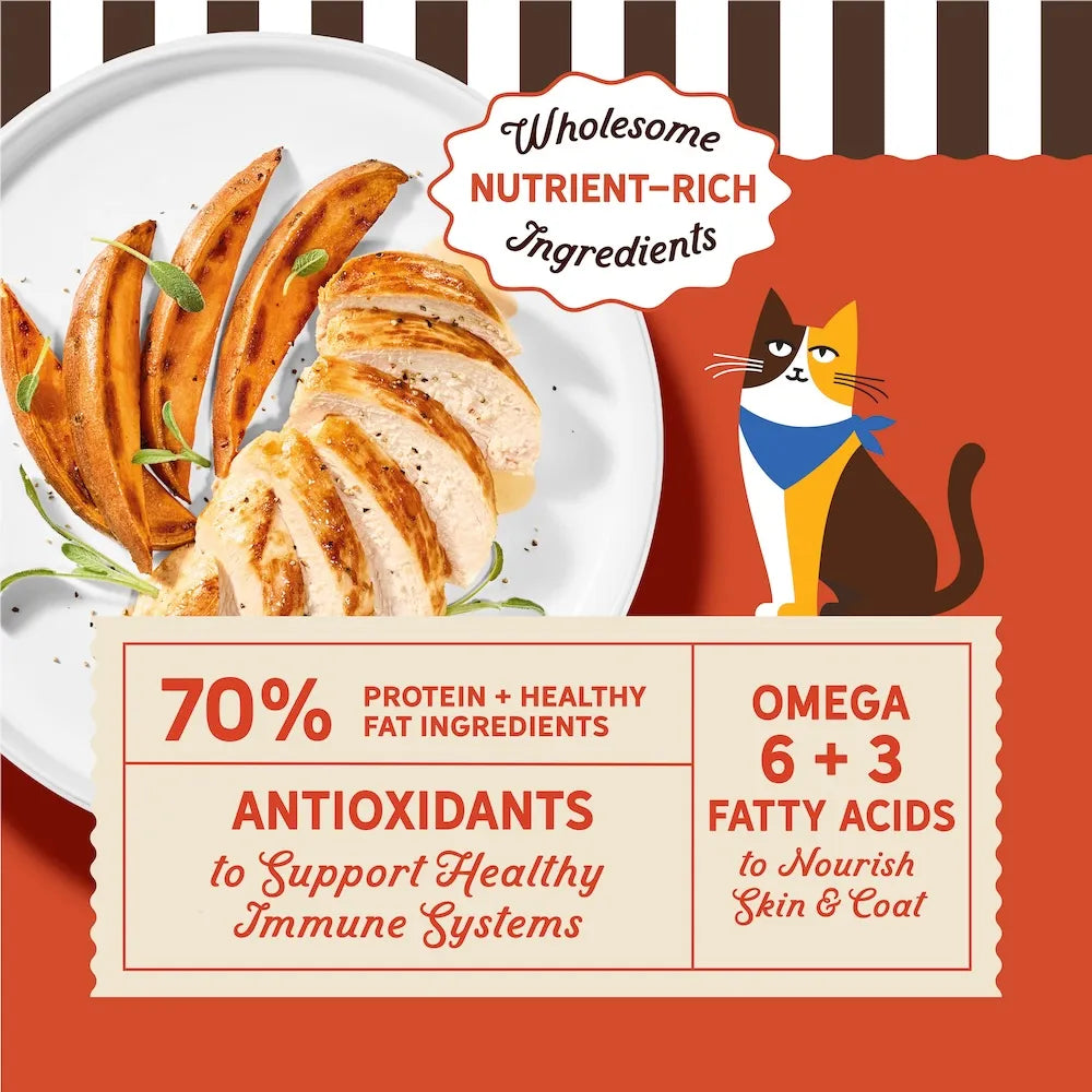 Merrick Purrfect Bistro Grain Free-Chicken and Sweet Potato, Dry Cat Food