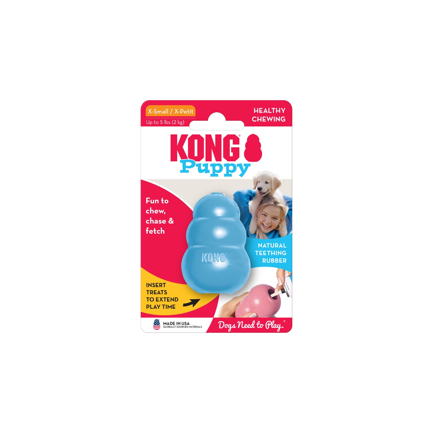 Kong Puppy, Assorted Colors, Dog Toy