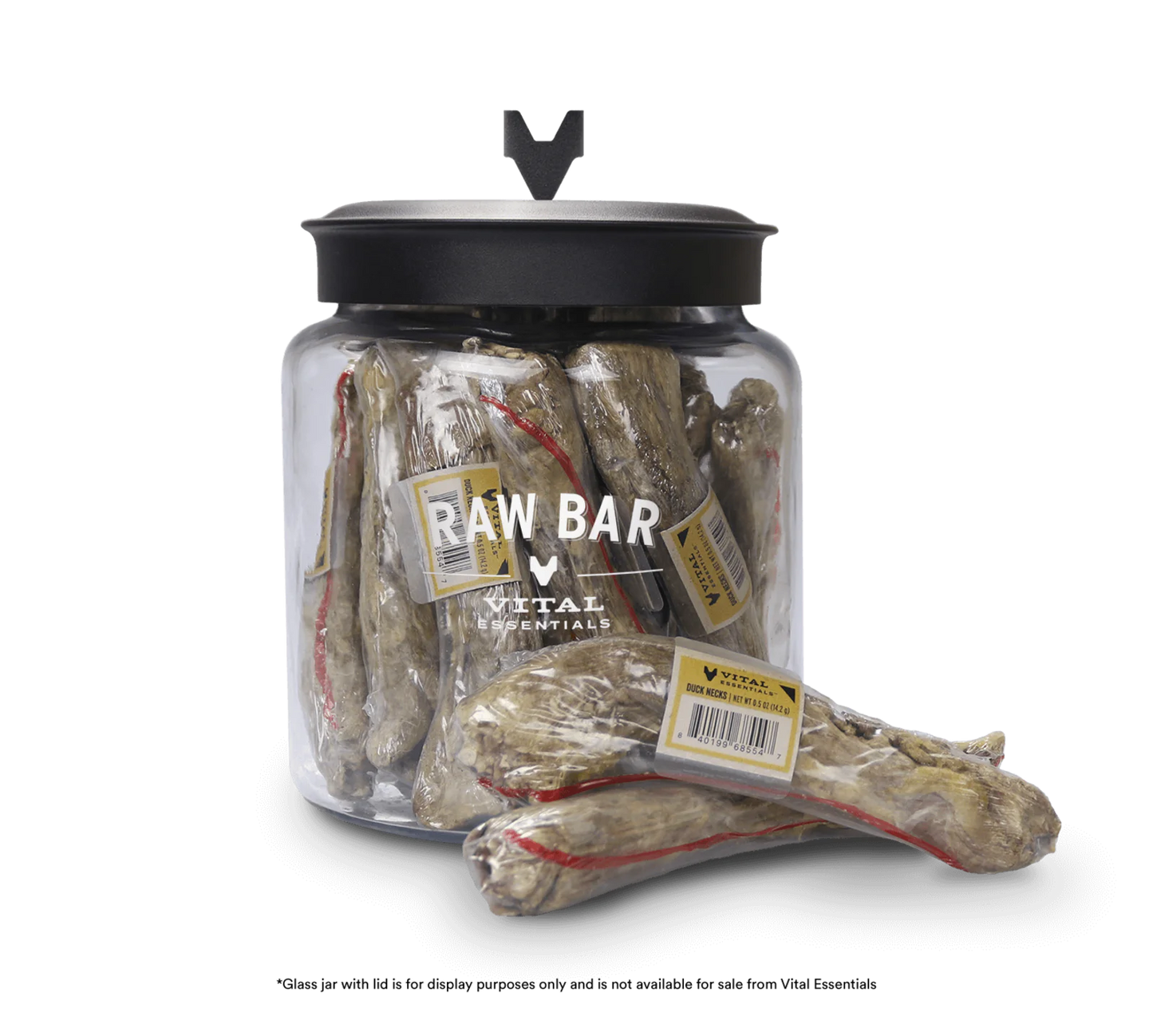 Vital Essentials Freeze-Dried Raw Bar Duck Neck, Dog Chew