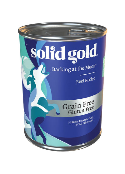 Solid Gold Barking at the Moon, Beef Recipe, Wet Dog Food, 13.2-oz Case of 6