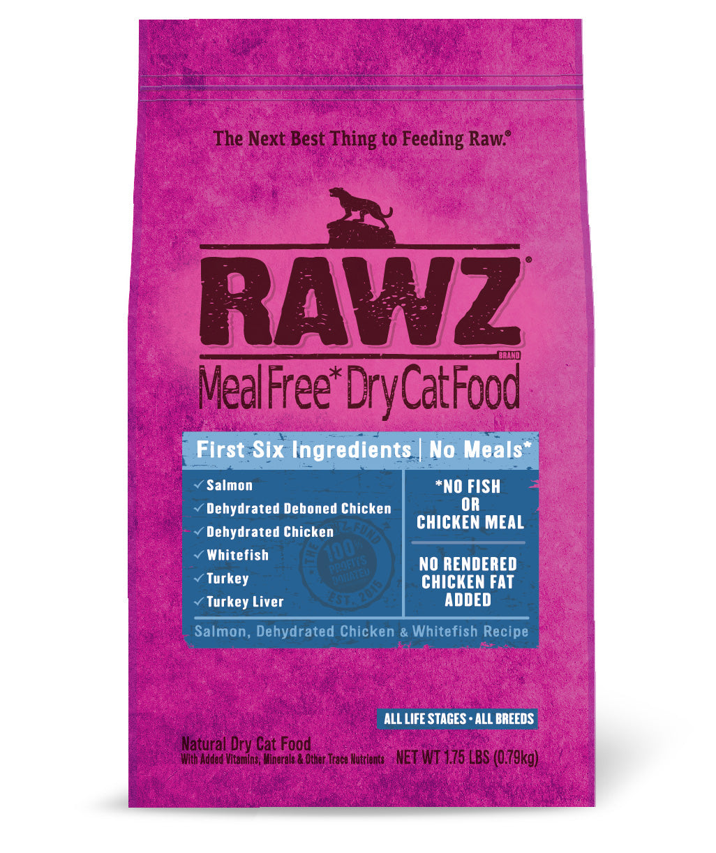 Rawz Meal Free Dehydrated Chicken, Salmon, and Whitefish Recipe, Dry Cat Food