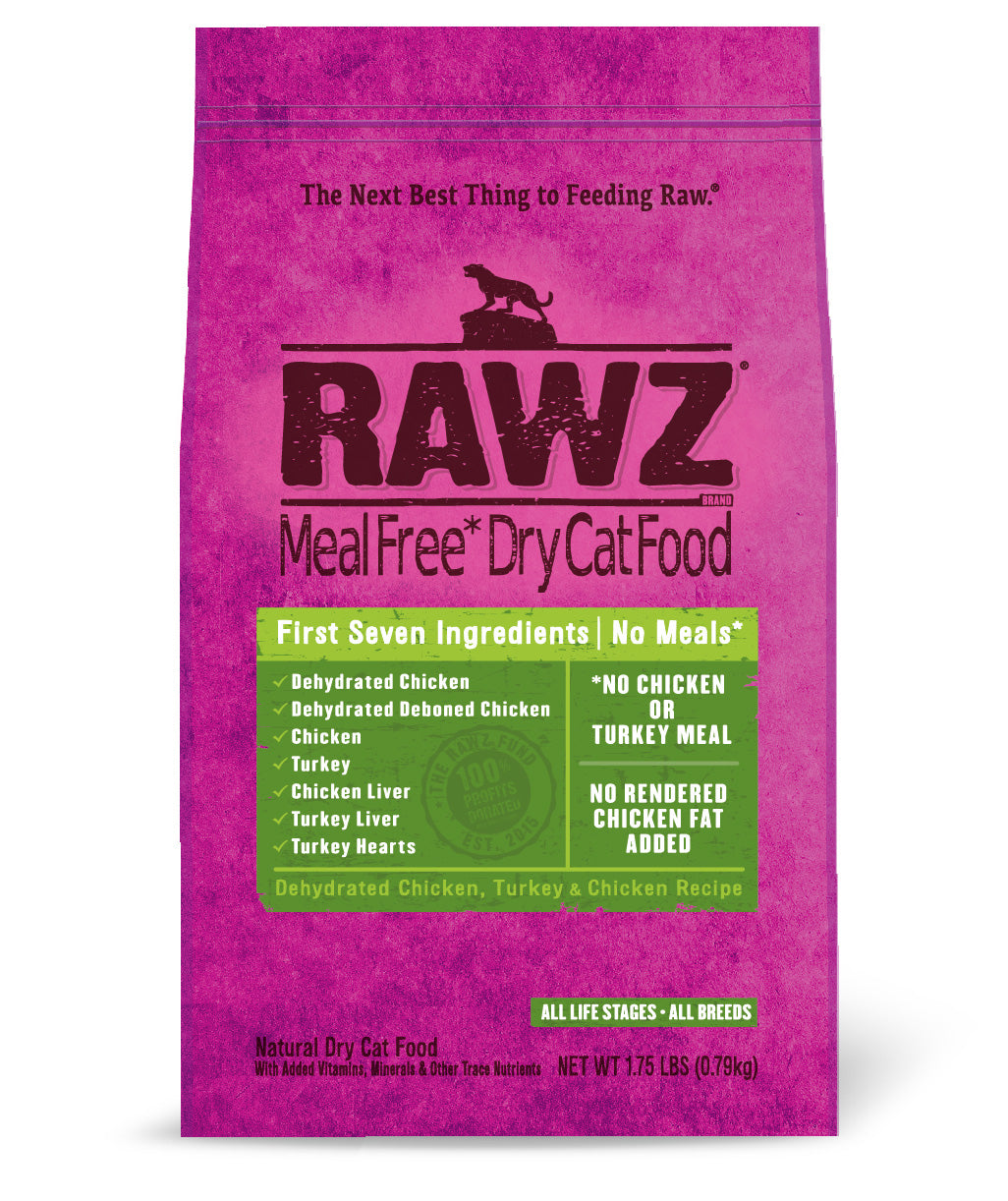 Rawz Meal Free Dehydrated Chicken and Turkey Recipe, Dry Cat Food