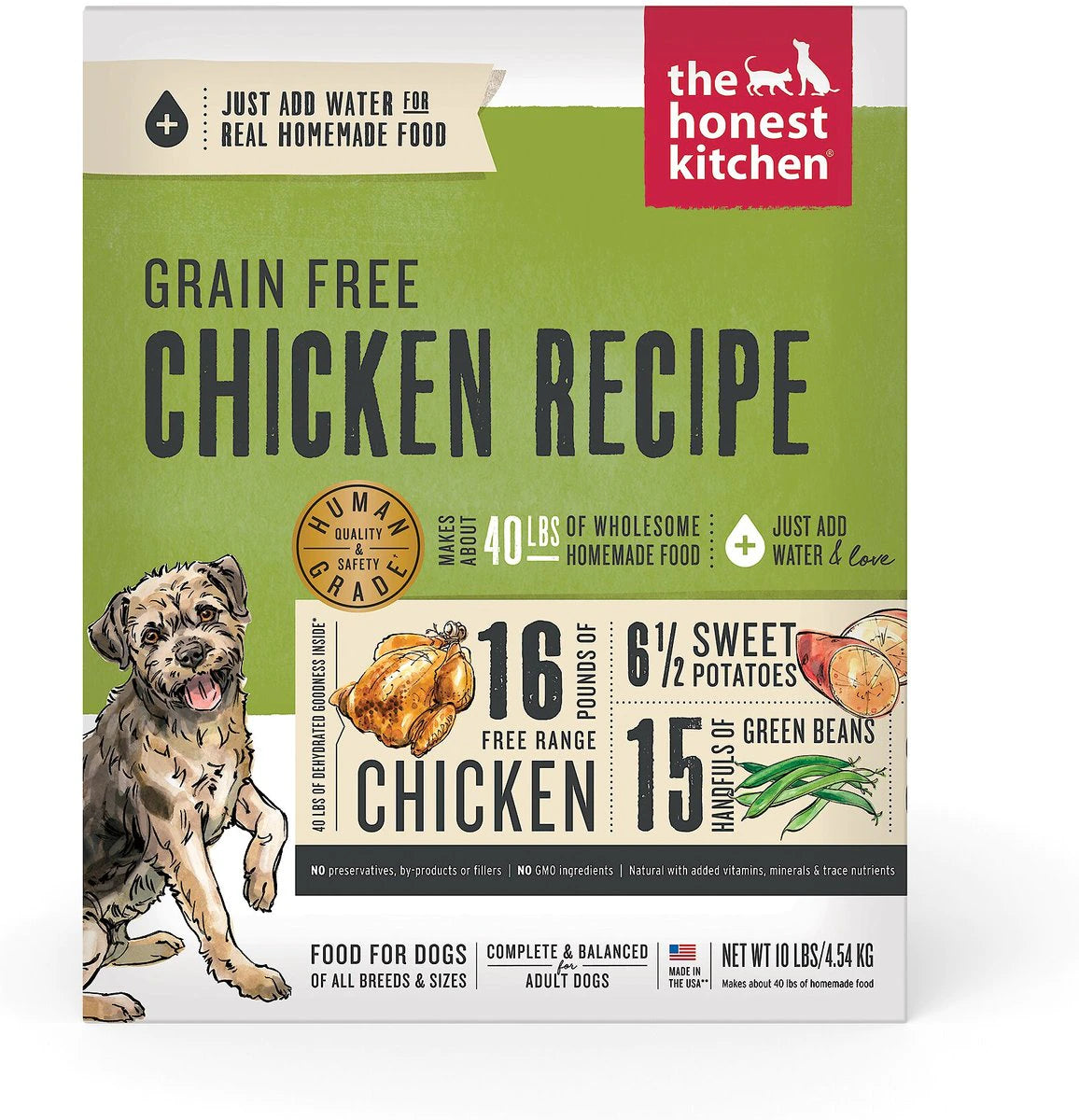 The Honest Kitchen Grain Free Chicken Recipe Adult Dehydrated Dog Food