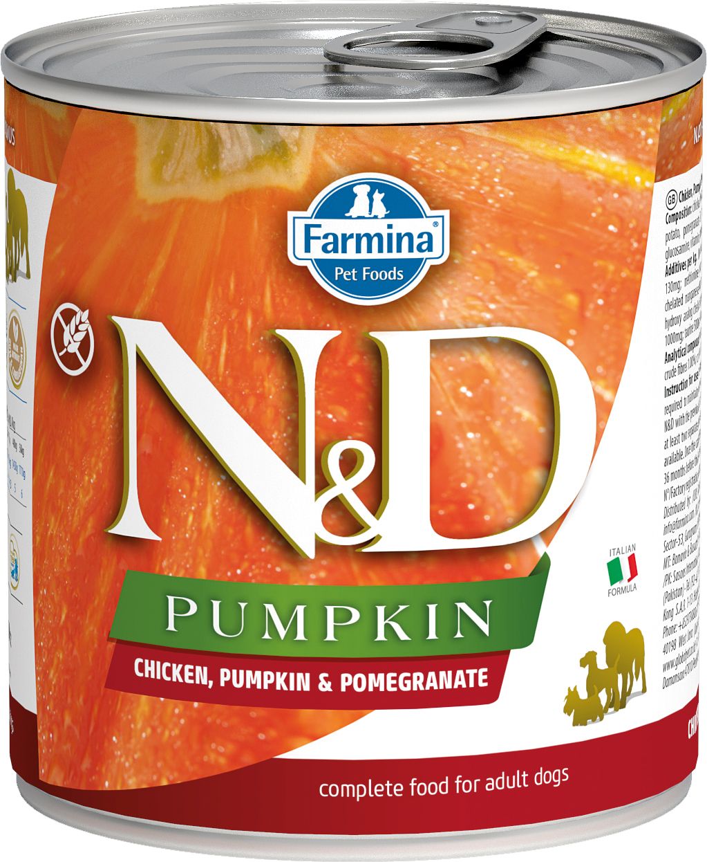 Farmina N D Pumpkin Dog Chicken Pumpkin Pomegranate Recipe Wet Dog Food Case of 6