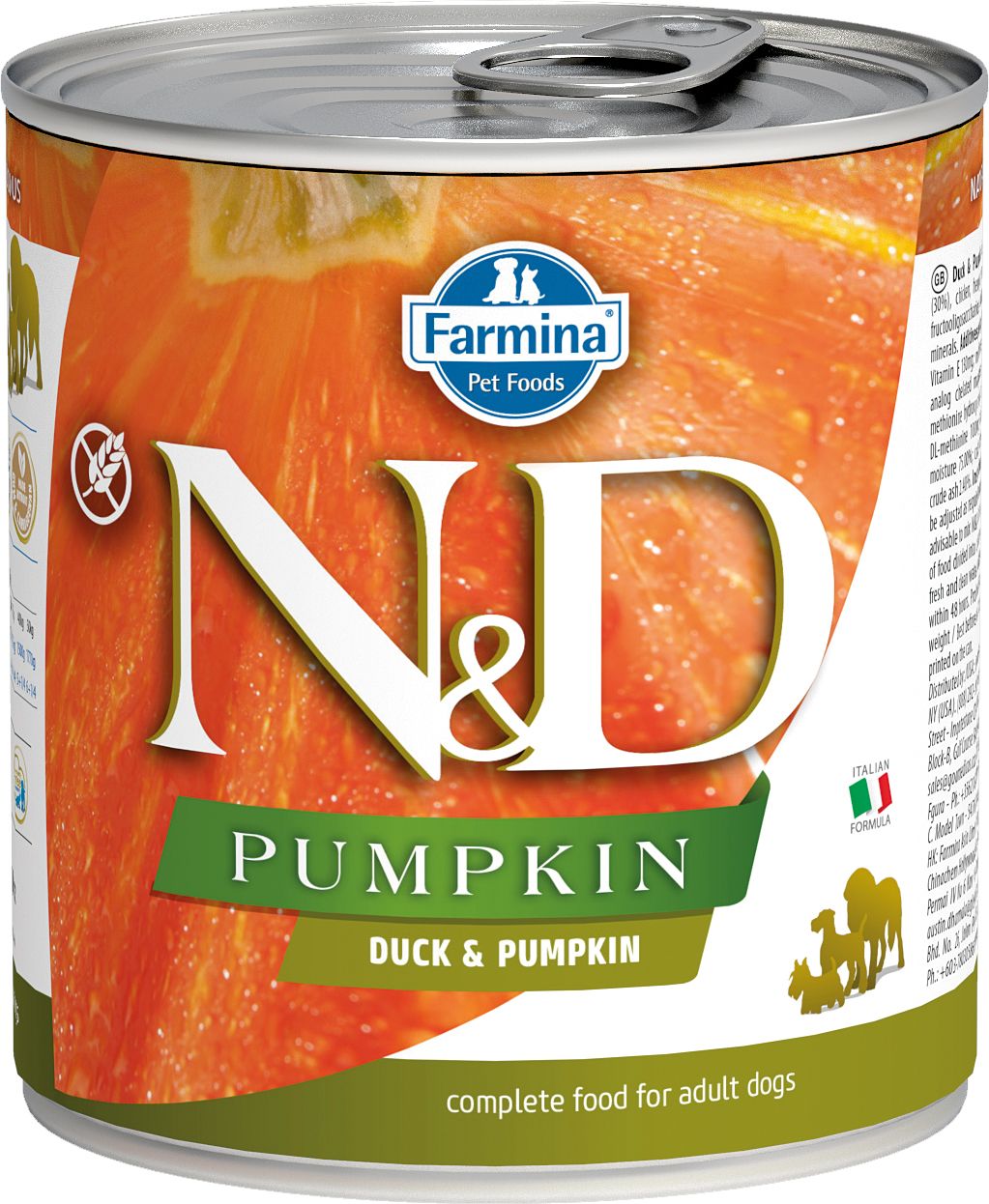 Farmina N D Pumpkin Dog Duck Pumpkin Recipe Wet Dog Food Case of 6