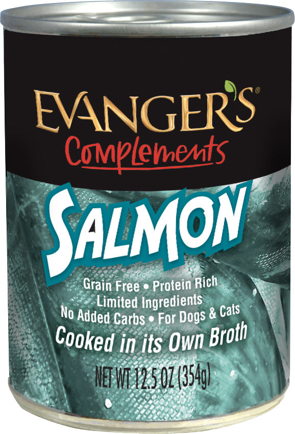 Evanger's Grain Free Wild Salmon For Dogs & Cats, Wet Food Topper