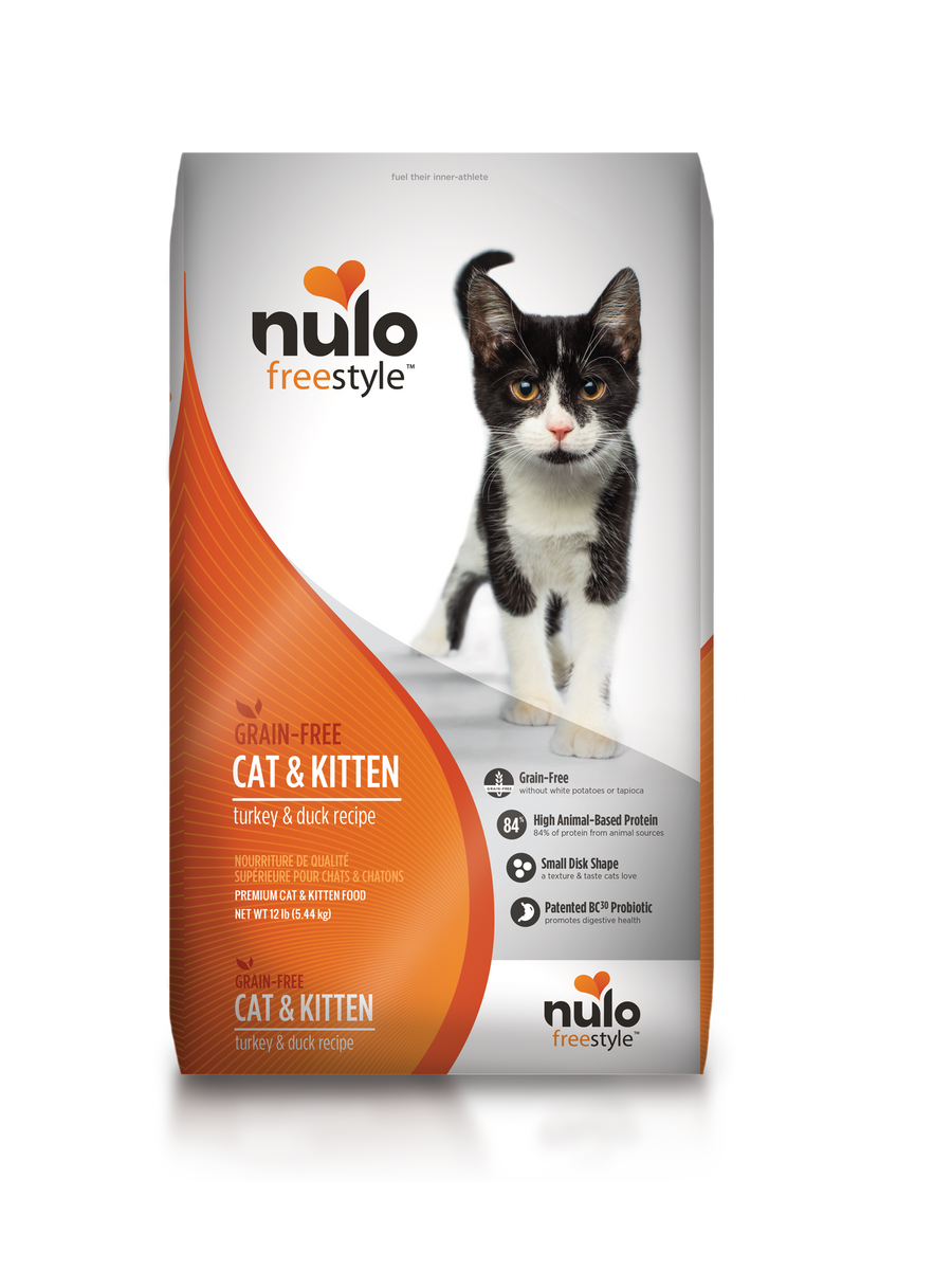 Nulo Freestyle Cat and Kitten Turkey and Duck Recipe, Dry Cat Food, 12-lb Bag