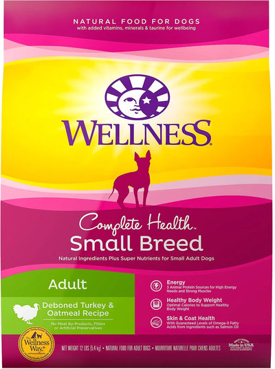Wellness Complete Health Small Breed Turkey & Oatmeal Dry Dog Food