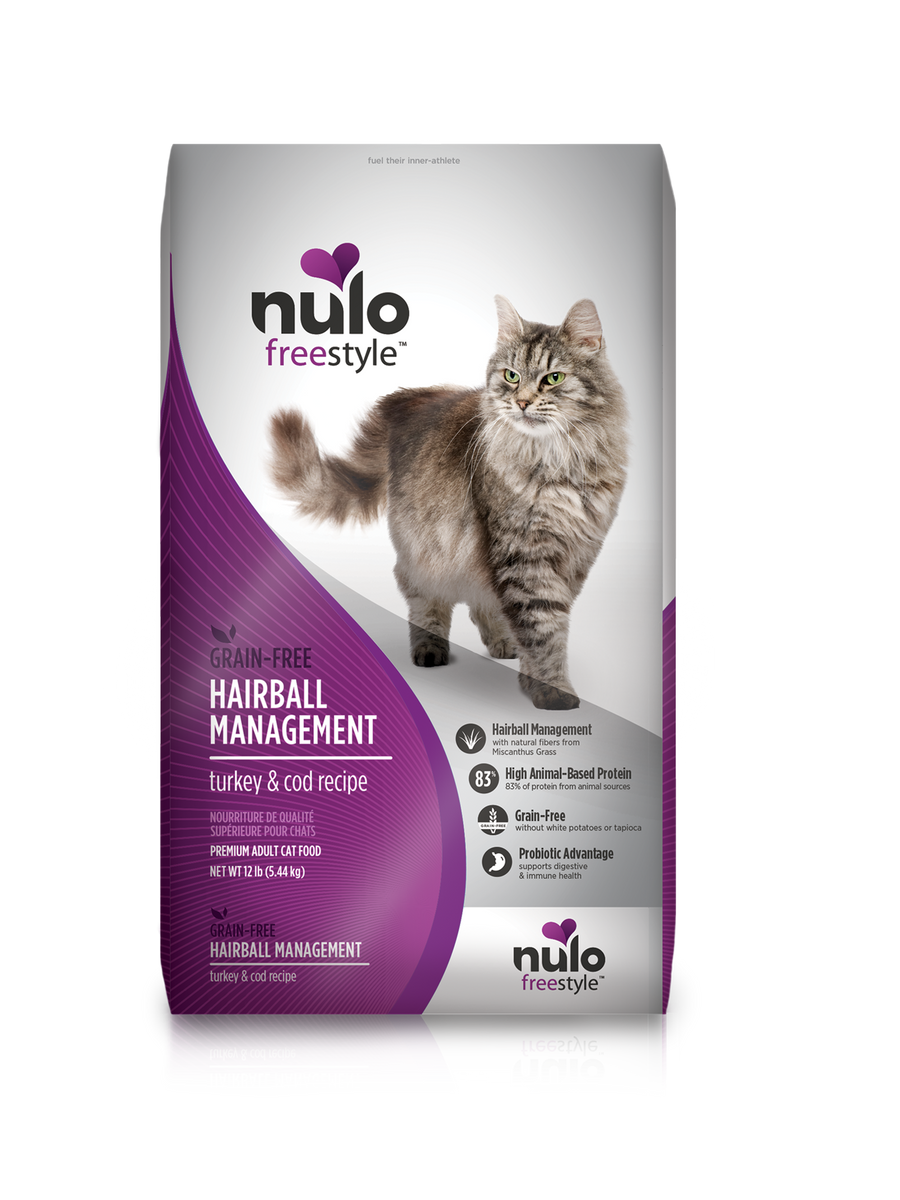Nulo Freestyle Adult Hariball Management Turkey and Cod Recipe, Dry Cat Food