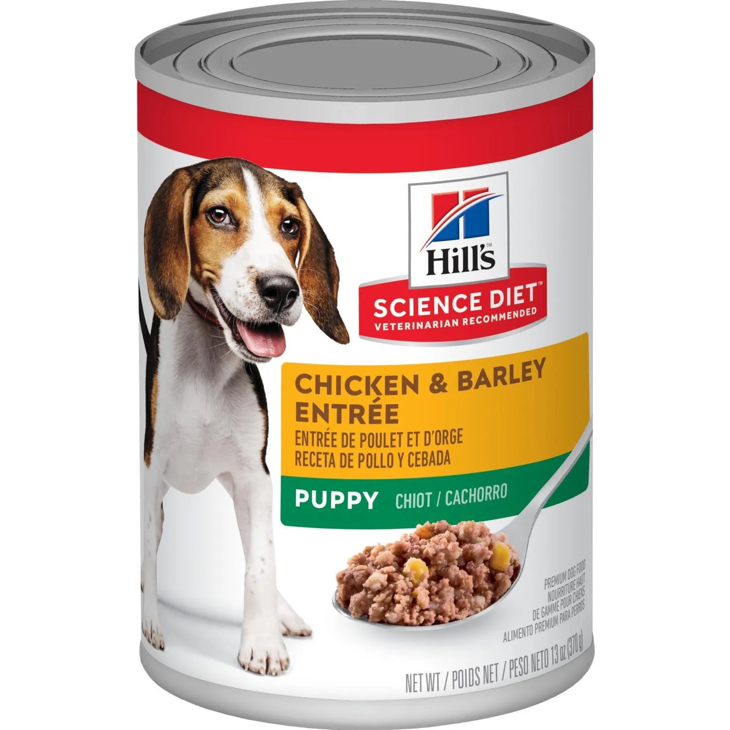 Hill's® Science Diet® Puppy Chicken & Barley Entrée, Wet Dog Food, 13-oz Case of 12