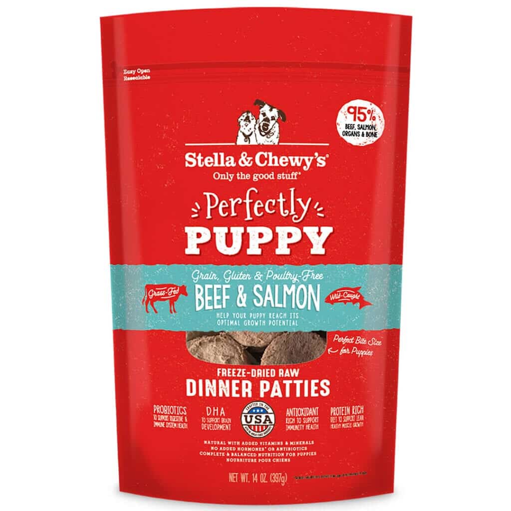 Stella & Chewy's Perfectly Puppy Beef & Salmon Freeze-Dried Raw Dinner Patties Dog Food