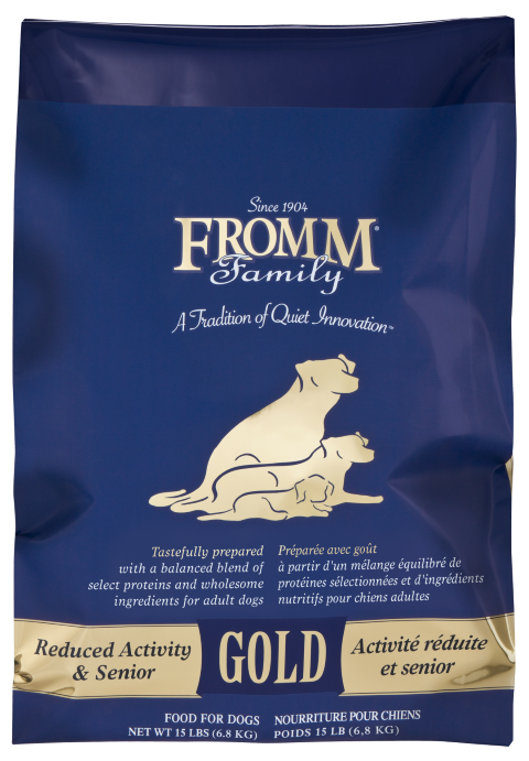 Fromm Gold Reduced Activity Senior Dry Dog Food – Anaheim Feed