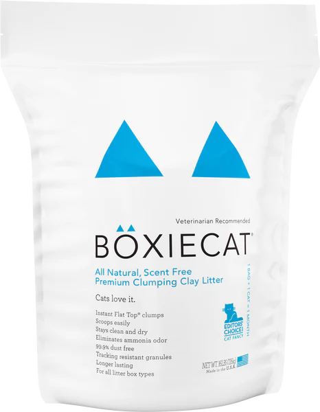 Boxiecat Scent-Free Premium Clumping Clay Cat Litter