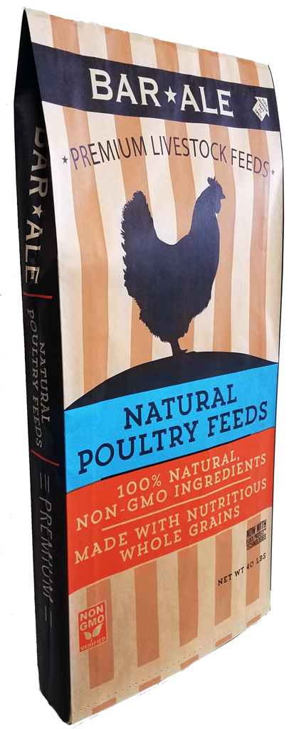 Bar-Ale Non-GMO, Corn-Free, Soy-Free 18% All Purpose Pelleted Chicken Feed, 40-lb Bag
