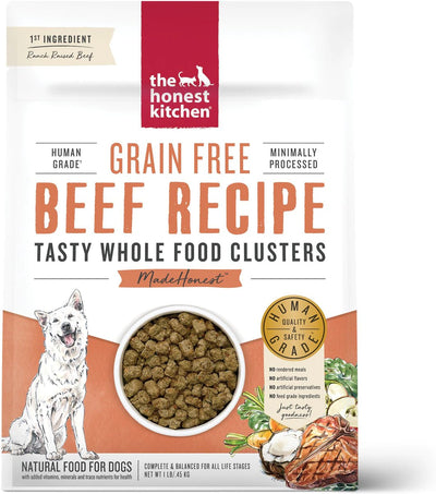The Honest Kitchen Grain Free Beef Recipe Tasty Whole Food Clusters Dry Dog Food