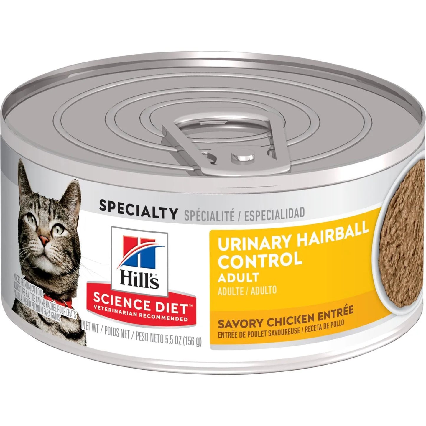 Hill's™ Science Diet™ Adult Urinary Hairball Control Savory Chicken Entrée, 2.9-oz Case of 24