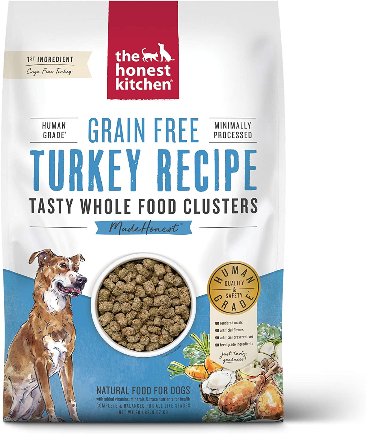 The Honest Kitchen Grain Free Turkey Recipe Tasty Whole Food Clusters Dry Dog Food