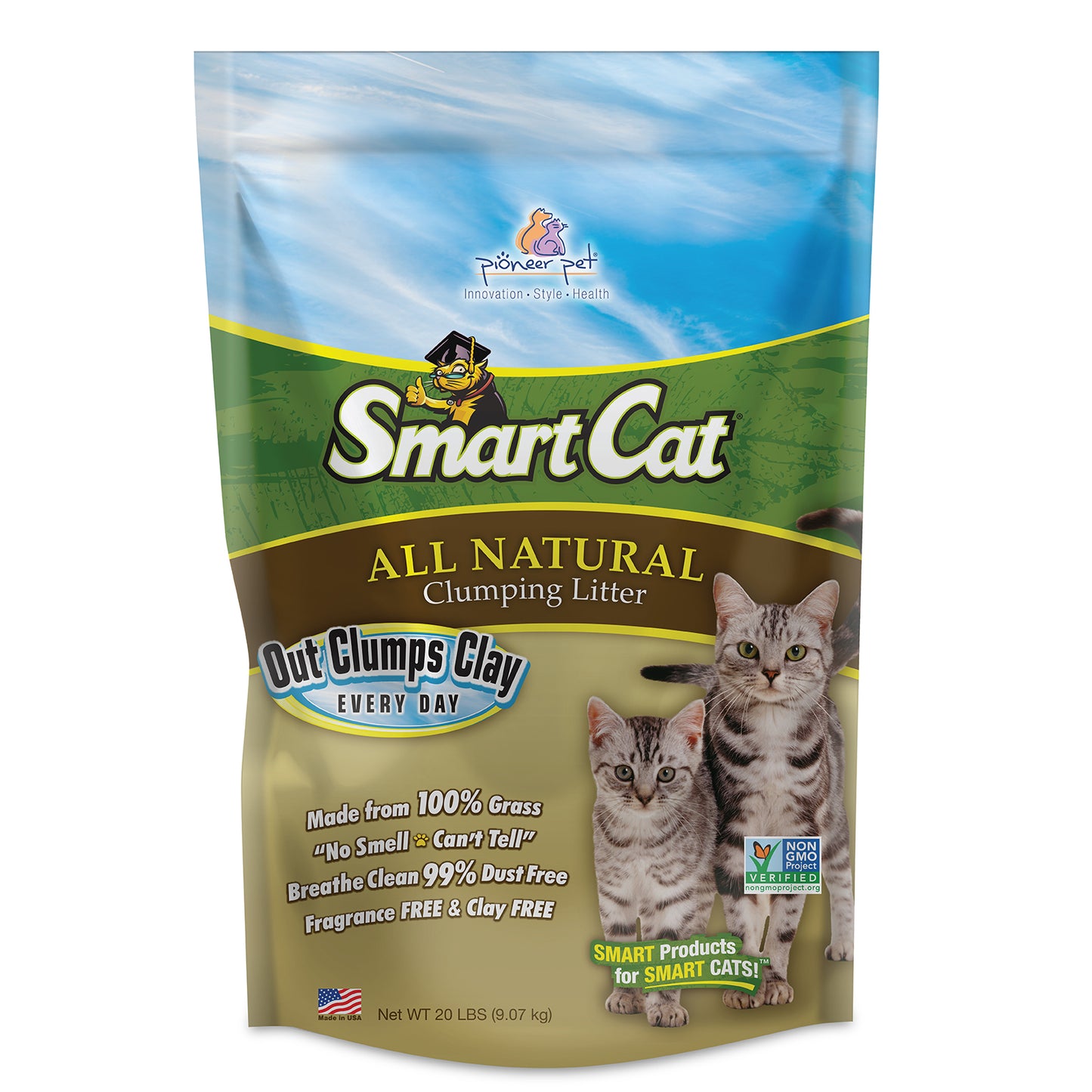 Smart Cat Lightweight Clumping Litter, 20-lb Bag