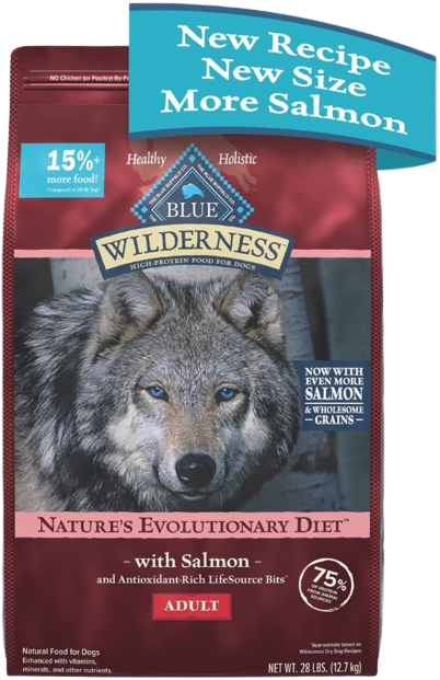 Blue Buffalo Wilderness Salmon With Wholesome Grains Recipe , Dry Dog Food