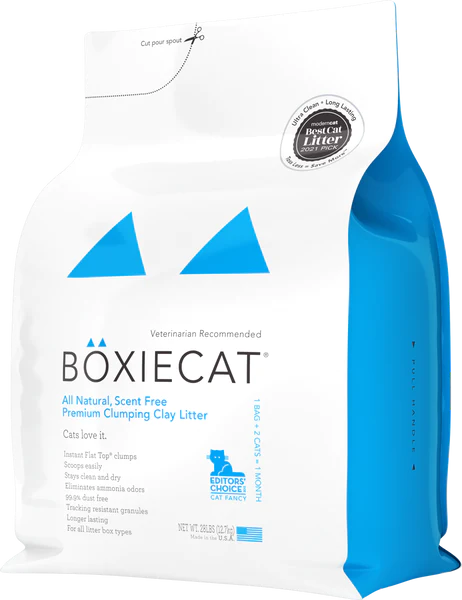 Boxiecat Scent-Free Premium Clumping Clay Cat Litter