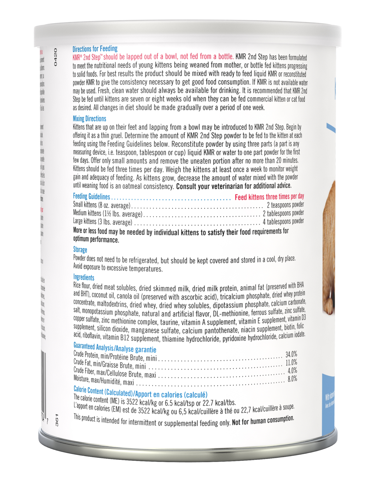 Kmr sales feeding guide