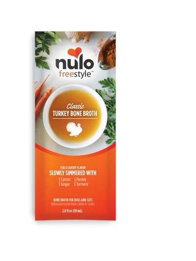 Nulo Freestyle Classic Turkey Bone Broth 2-oz Pouch, Meal Topper