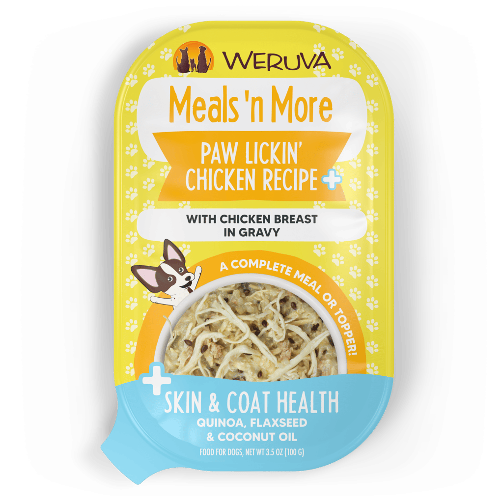 Weruva Meals 'n More Paw Lickin' Chicken Recipe Plus In Gravy 3.5-oz, Wet Dog Food