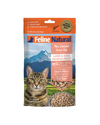 Feline Natural Lamb & Salmon Feast , Freeze-Dried Raw Cat Food