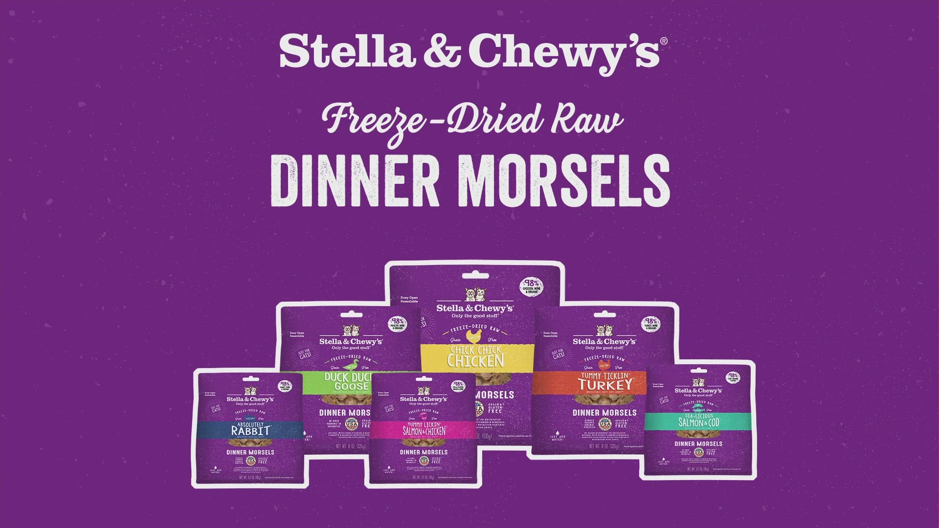 Stella Chewy s Freeze Dried Morsels for Cats Tummy Ticklin