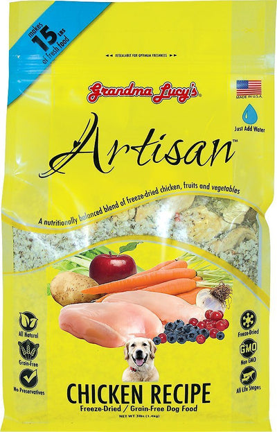 Grandma Lucy's Artisan Chicken, Freeze-Dried Dog Food