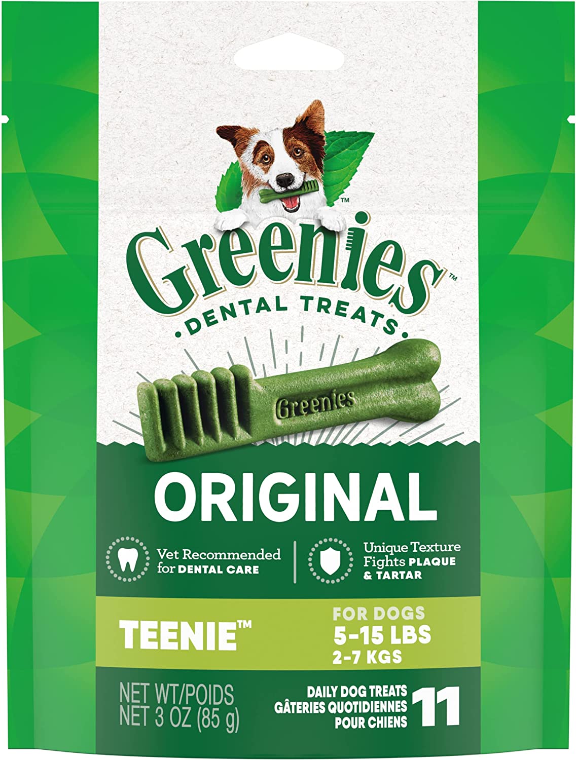 GREENIES Teenie Original Natural Dog Dental Care Chews Oral Health Dog Treats