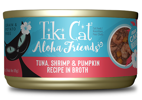 Tiki Cat Aloha Friends Tuna, Shrimp, And Pumpkin Recipe, Wet Cat Food