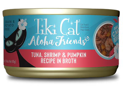 Tiki Cat Aloha Friends Tuna, Shrimp, And Pumpkin Recipe, Wet Cat Food