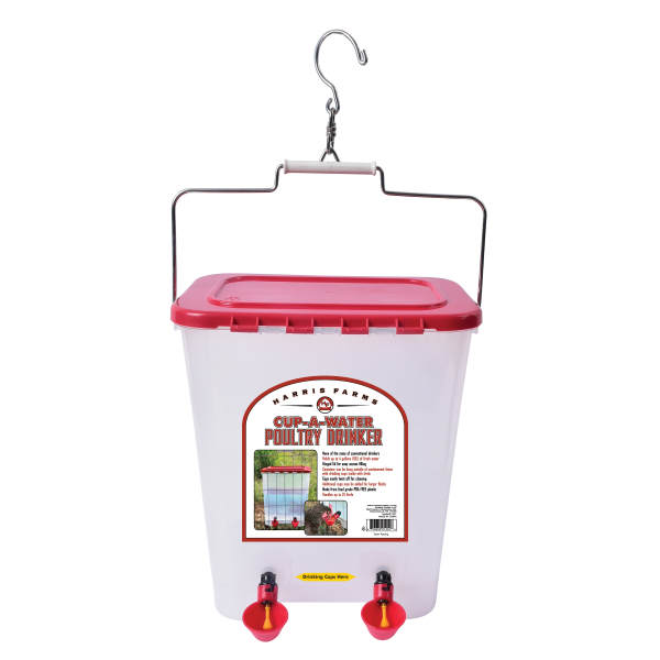 Harris Farms Cup-A-Water Poultry Drinker, 4-Gallon