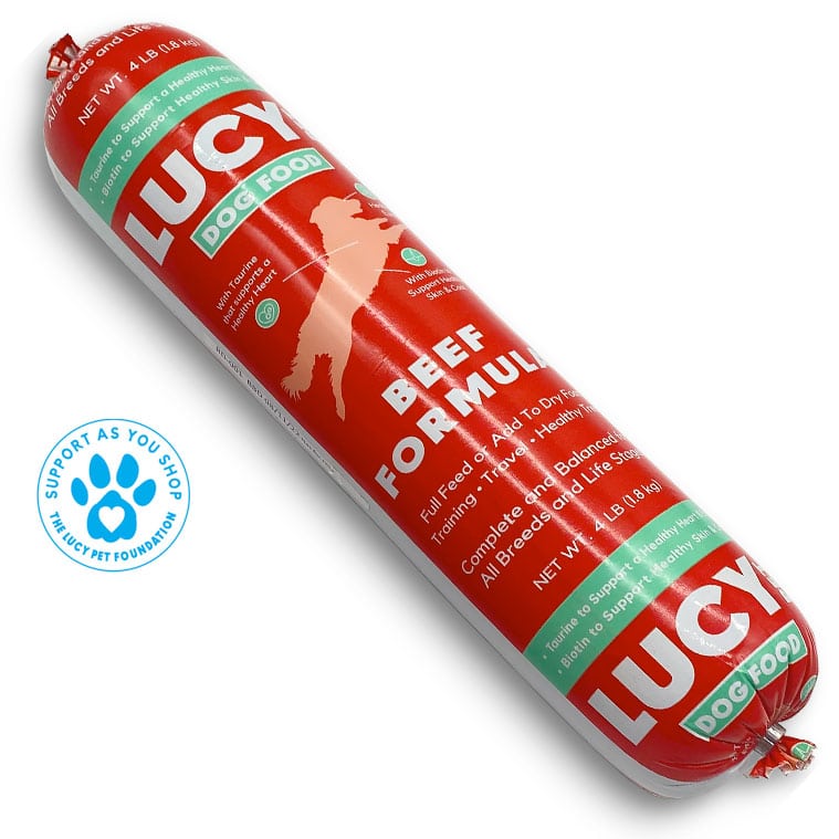 Lucy Pet Beef Formula Dog Food Roll