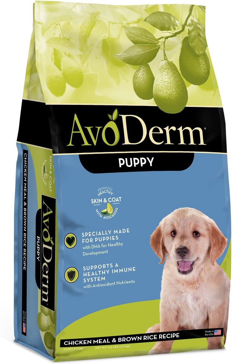 AvoDerm Natural Puppy Chicken Meal & Brown Rice, Dry Dog Food