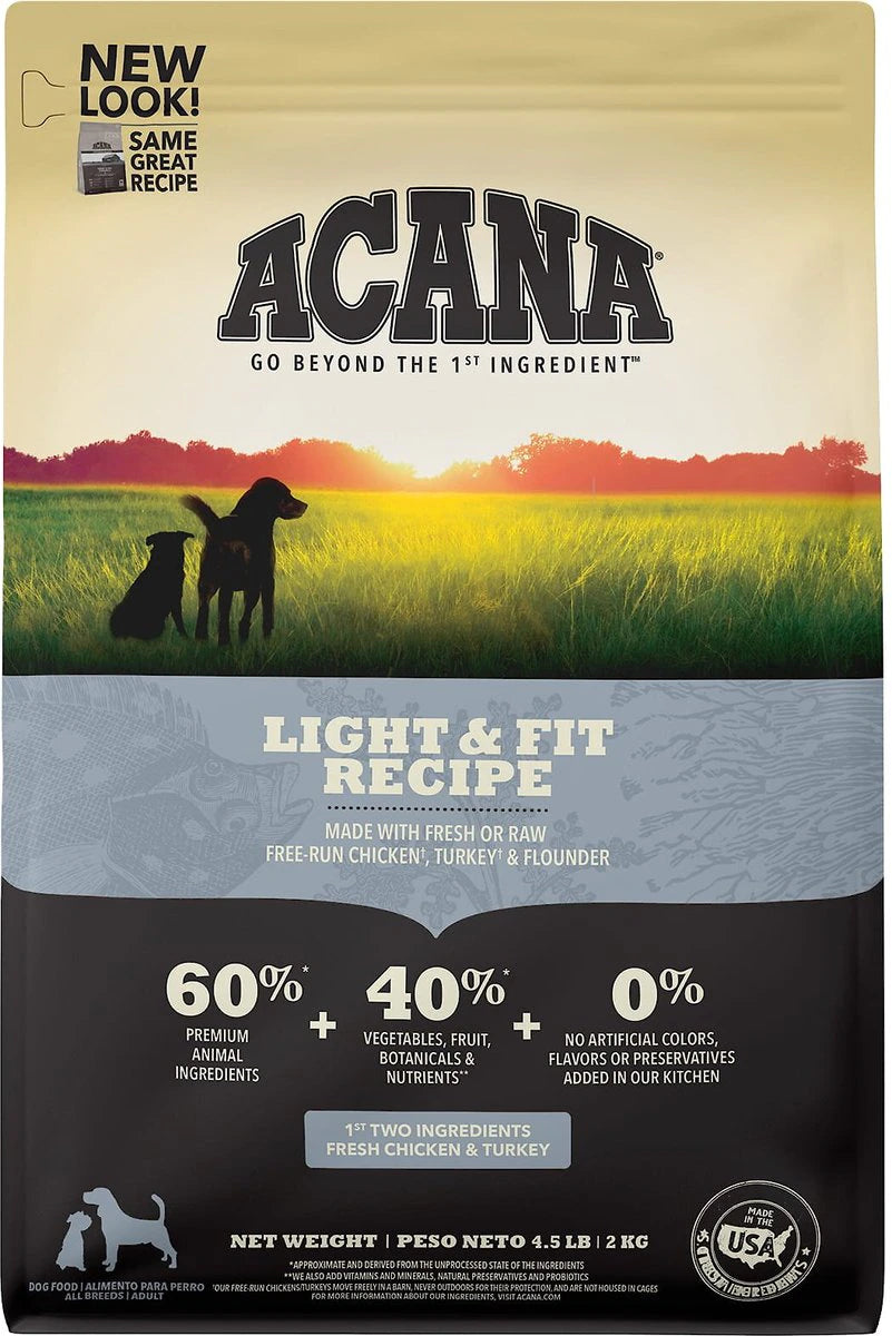Acana Light & Fit Recipe, Dry Dog Food