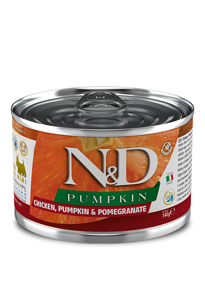 Farmina N&D Pumpkin Dog Chicken, Pumpkin & Pomegranate Recipe, Wet Dog Food, Case of 6